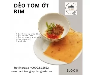 Bánh tráng dẻo tôm muối ớt rim tắc