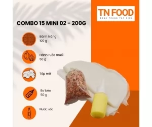 Combo 15 mini 2 - Bánh tráng phơi sương hành tép bơ