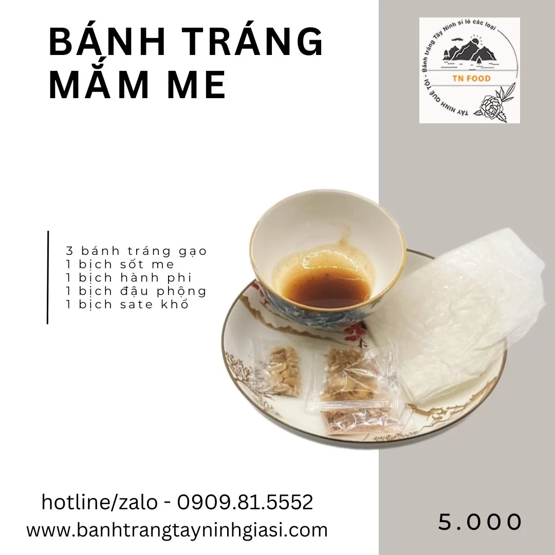Bánh Tráng Mắm Me