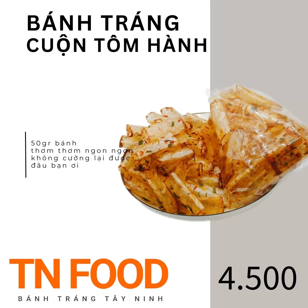 Bánh tráng cuộn tôm hành 50g