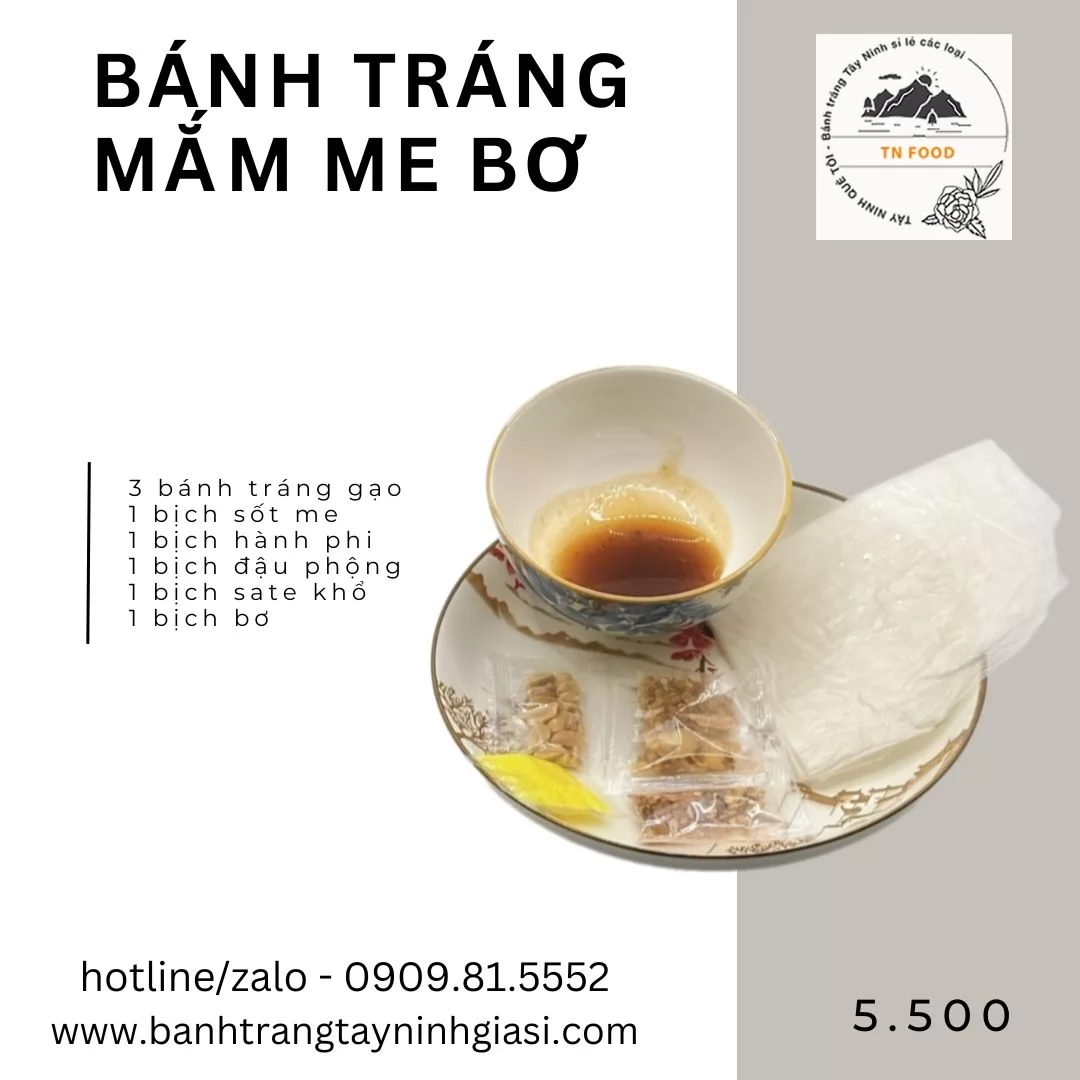 Bánh Tráng Me Bơ