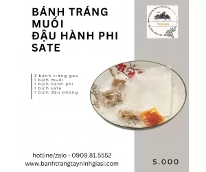 Bánh Tráng Muối đậu sa tế 