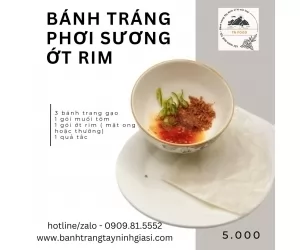 Bánh tráng ớt rim tắc mật ong