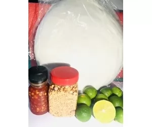 Combo 02 Bánh tráng phơi sương muối sốt ớt rim hành phi