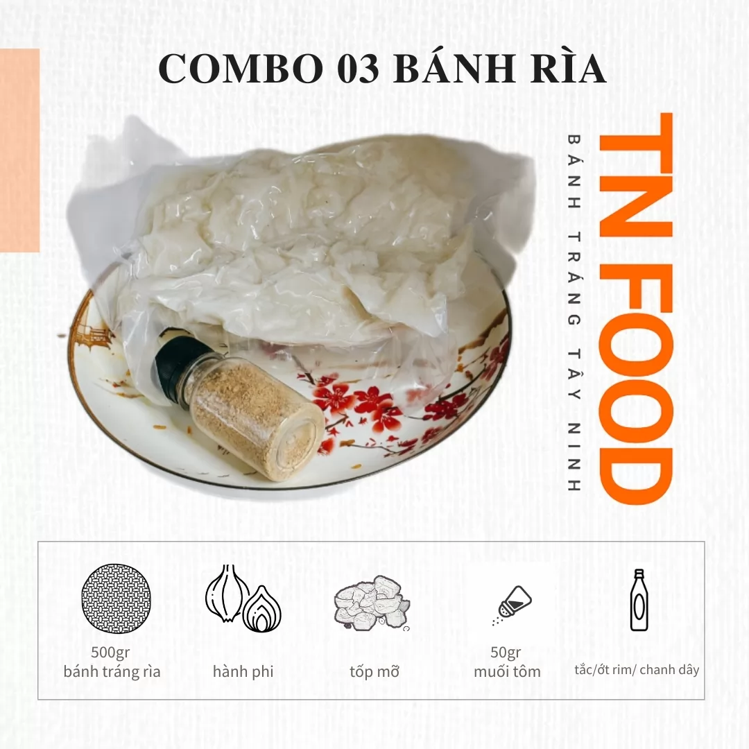 Combo 03 bánh tráng rìa phơi sương muối nhuyễn