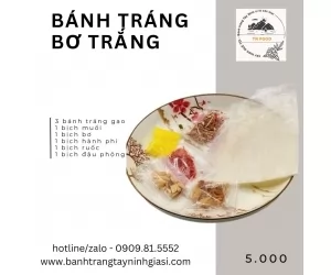 Bánh tráng bơ phơi sương