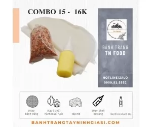 Combo 15 mini 2 - Bánh tráng phơi sương hành tép bơ
