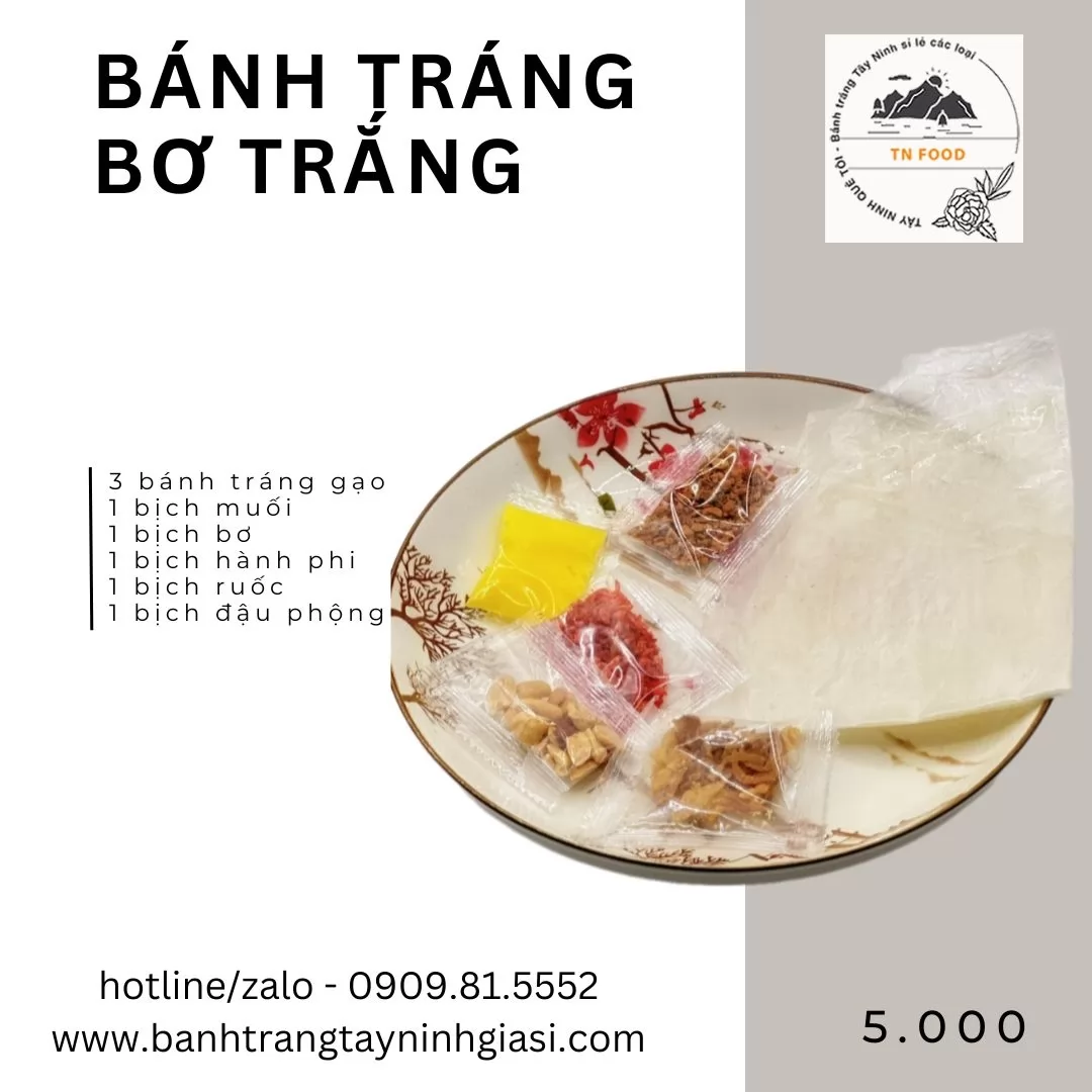Bánh tráng bơ phơi sương