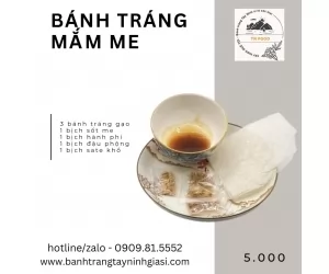 Bánh Tráng Mắm Me