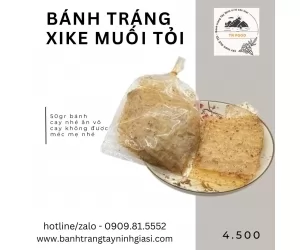 Bánh Tráng Nghệ Sĩ -  Muối Tỏi XìKe 50gr